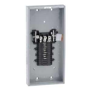 Square D: Load center, QO, 3 phase, 18 spaces, 18 circuits, 200A fixed main lugs, NEMA1, gnd bar