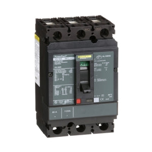 Square D: Circuit breaker, PowerPacT H, 60A, 3 pole, 600VAC, 18kA, lugs, thermal magnetic, 80%
