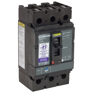Sqaure D: Circuit breaker, PowerPacT J, 200A, 3 pole, 600VAC, 14kA, lugs, thermal magnetic, 80%, shunt