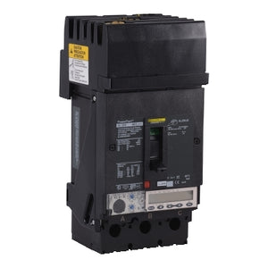 Square D: Circuit breaker, PowerPacT J, 200A, 3 pole, 600VAC, 25kA, I-Line, thermal magnetic, 80%, ABC, padlock