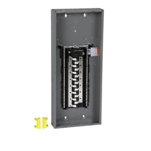 Square D: Load center, Homeline, 1 phase, 30 spaces, 60 circuits, 125A convertible main breaker, PoN, NEMA1, combo cover