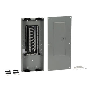Square D: Load center, Homeline, 1 phase, 30 spaces, 60 circuits, 125A convertible main lugs, PoN, NEMA1, Qwik-grip, gnd bar