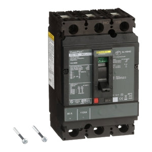 Square D: Circuit breaker, PowerPacT H, 80A, 3 pole, 600VAC, 18kA, lugs, thermal magnetic, 80%
