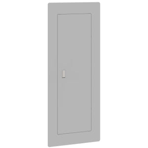 Square D: Replacement cover, QO, for 54 space load center, mono flat, combination flush and surface, gray