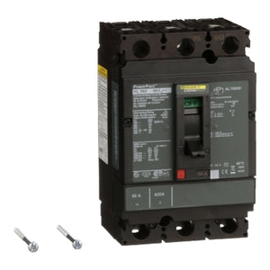 Square D: Circuit breaker, PowerPacT H, 50A, 3 pole, 600VAC, 50kA, lugs, thermal magnetic, 80%
