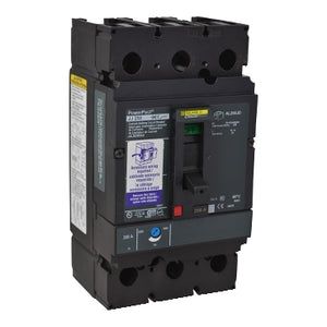 Square D: Circuit breaker, PowerPacT J, 250A, 3 pole, 600VAC, 18kA, lugs, thermal magnetic, 80%, shunt