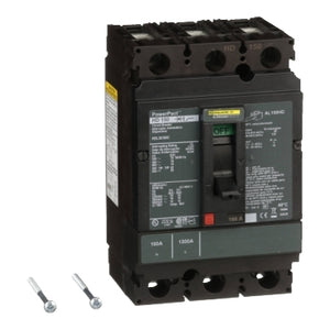 Square D: Circuit breaker, PowerPacT H, 100A, 3 pole, 600VAC, 14kA, lugs, thermal magnetic, 100%