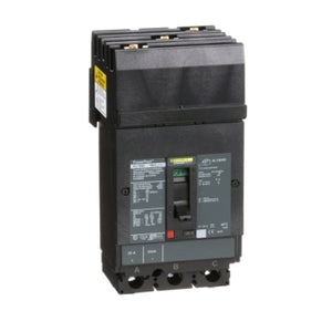 Square D: Circuit breaker, PowerPacT H, 20A, 3 pole, 600VAC, 25kA, I-Line, thermal magnetic, 80%, ABC