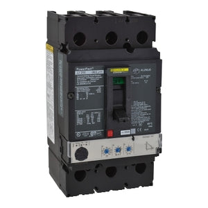 Square D: Circuit breaker, PowerPacT J, 250A, 3 pole, 600VAC, 25kA, lugs, thermal magnetic, 80%, aux, shunt, control wire ON
