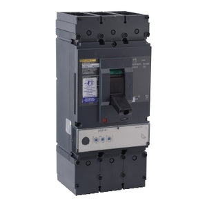 Square D: Circuit breaker, PowerPacT L, 400A, 3 pole, 600VAC, 25kA, lugs, MicroLogic 3.3S, 80%