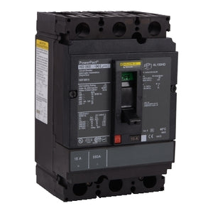 Square D: Circuit breaker, PowerPacT H, 45A, 3 pole, 600VAC, 14kA, busbar, thermal magnetic, 80%