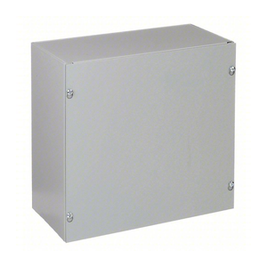 Launch 3: 8" x 8" x 8" Screw-Cover Enclosure Type 1 No Knockouts, Gray, Steel