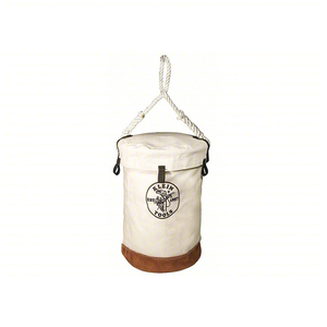 Klein Tools: Leather Bottom Canvas Bucket, 17"