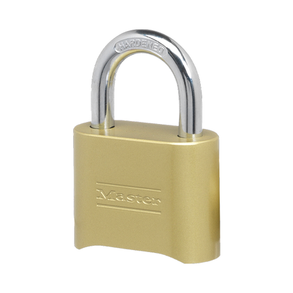 Master Lock: 2in (51mm) Wide Set Your Own Combination Solid Body Padlock -
 Combination change key included