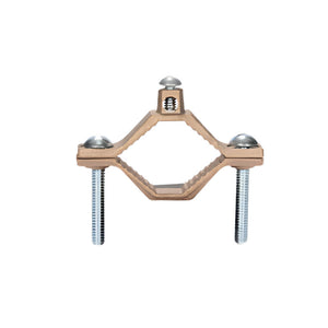 1-1/4" to 2" Water Pipe Ground Clamp Assembly, Max Wire Size