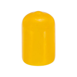 5/8" Vinyl Threaded Rod Safety Caps, Yellow - Each