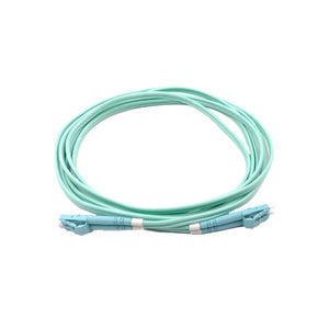 LC/UPC to LC/UPC Duplex Aqua Multi Mode, OM4, 10 Meter Fiber