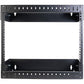 Star Tech: 8U 19" Wall Mount Network Rack - Adjustable Depth 12-20" 2 Post Open Frame Server Room Rack with Cage Nuts & Screws