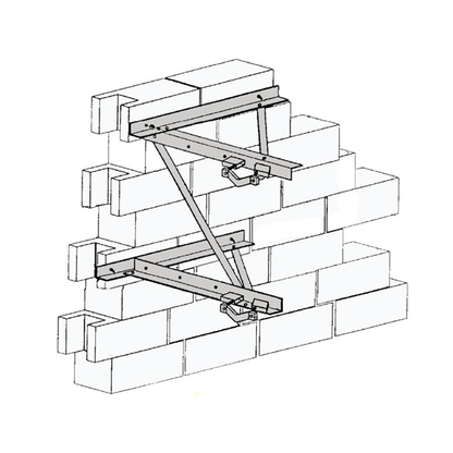 Rohn: PWM Heavy-Duty Pole Wall Mount for Up to 5-1/2" OD Pipe