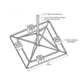 Rohn: Non-Penetrating Roof Mount, 2-1/2" OD x 36" H Mast