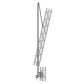 Rohn: 12ft 25G/45G Tower Erection Fixture Gin Pole