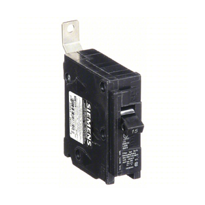 Siemens: Circuit Breaker, 1 Pole, 15A, BL,120V,10kA (Bolt-in), Gr