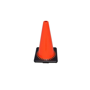 TrafFix Devices: Vizcon Fluorescent Orange 18" PVC Cone with No Collar