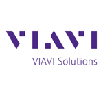 VIAVI Solutions logo in purple on a white background, with the stylized V.I.A.V.I text above the words 'VIAVI Solutions'.
