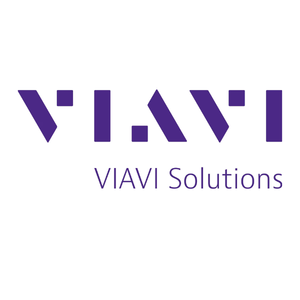VIAVI Solutions logo in purple on a white background, with the stylized V.I.A.V.I text above the words 'VIAVI Solutions'.