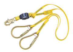 Twin Leg Lanyard - Pack Style - Steel Carabiners