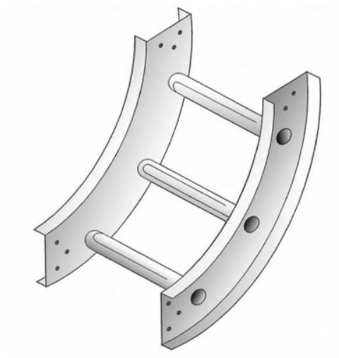 Telecom Backbone Risers Aluminum 90° Inside Vertical Risers – Launch 3 Telecom