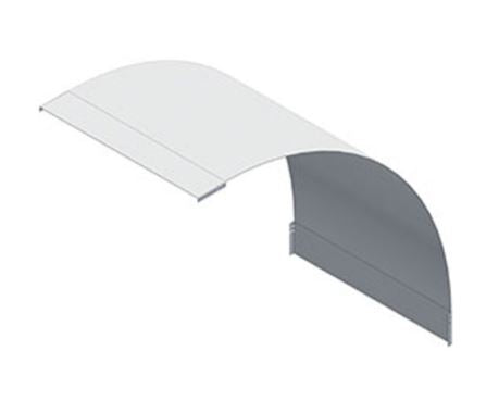 90° Vertical Outside Riser Aluminum Cable Tray Ladder Cover, 24