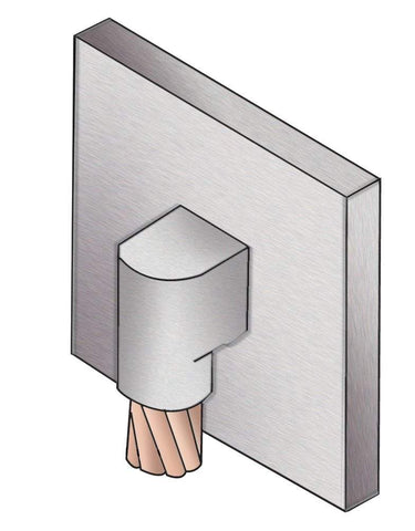 45 Degree Up - Vertical Pipe