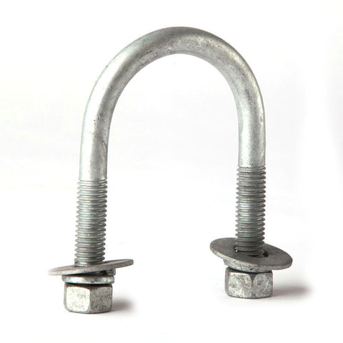 Galvanized U-bolt assembly 1/2” x 3” x 5 1/4” (40 per box)
