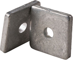Square Washer Galvanized with 3/8" - center hole, bag of 100